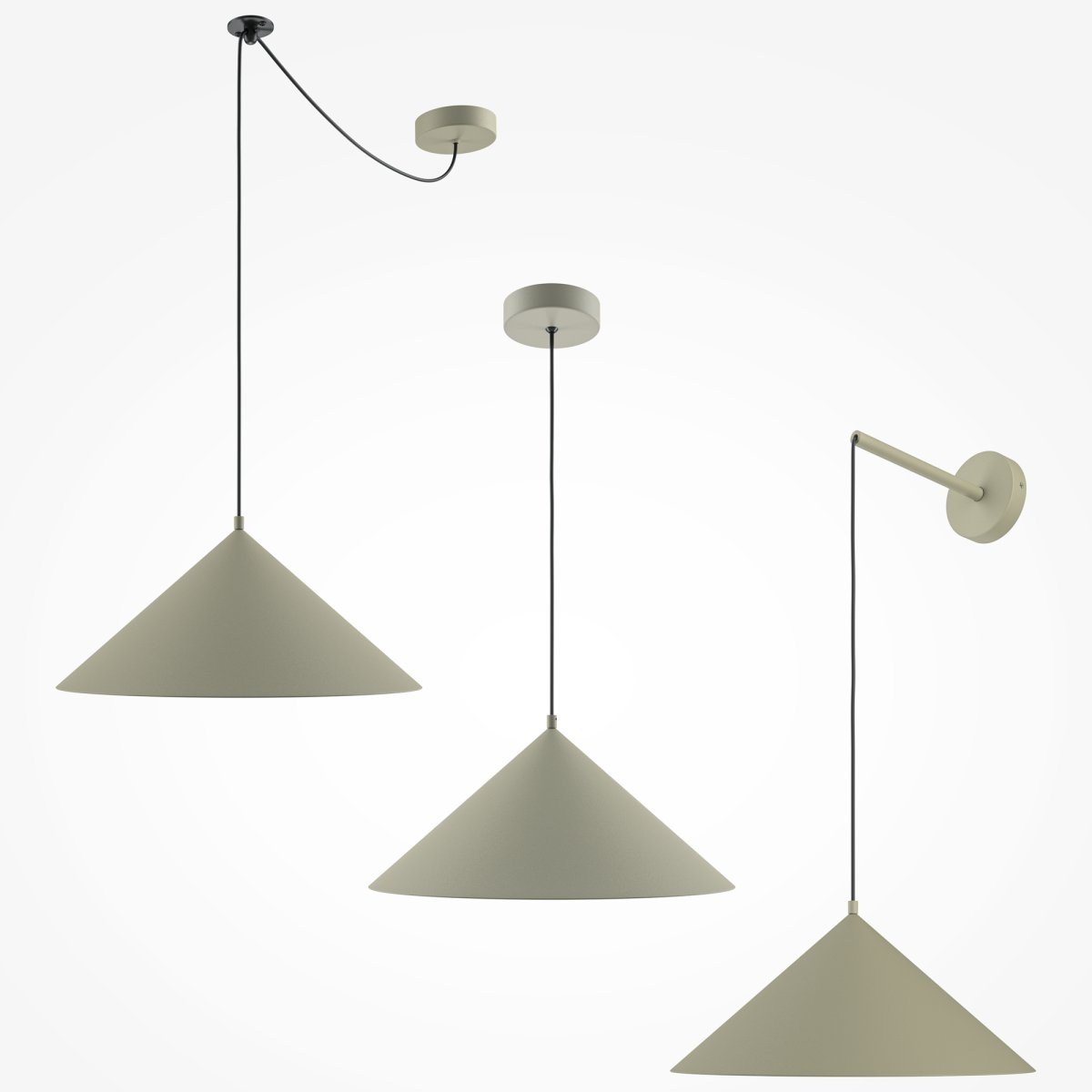 Basic colors Ø35 Grå loftslampe Fra Maytoni - Den enkle, men sofistikerede form gør den til et fremragende valg til ethvert rum, hvor du ønsker at skabe et stilfuldt og tidløst udtryk.