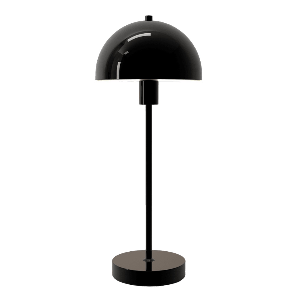 Vienda 48cm Sort bordlampe Fra Herstal - Vienda bordlampe med sit klassiske og elegante design g&oslash;r, at lampen kan bruges i hjemmet i mange &aring;r.