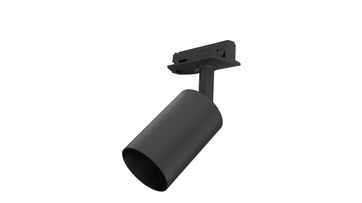 Forma spot Sort Fra Nordic Lighting - Tilslut str&oslash;mmen enten i enden/begyndelsen af skinnen med en tilslutning eller midt p&aring; skinnen med en centertilslutning.