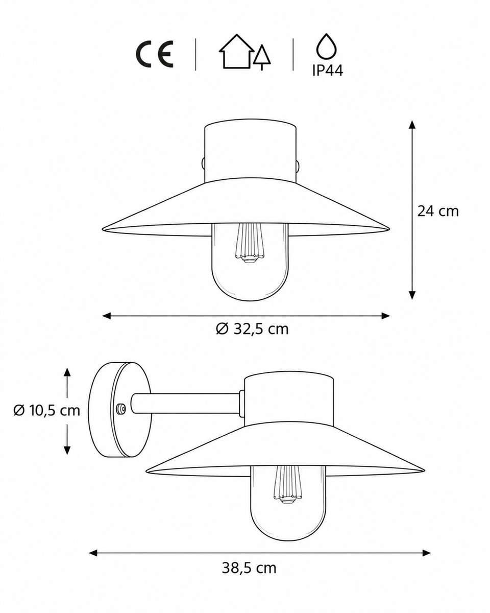 Onsala Rust udendørslampe Fra Nordic Lighting - 
