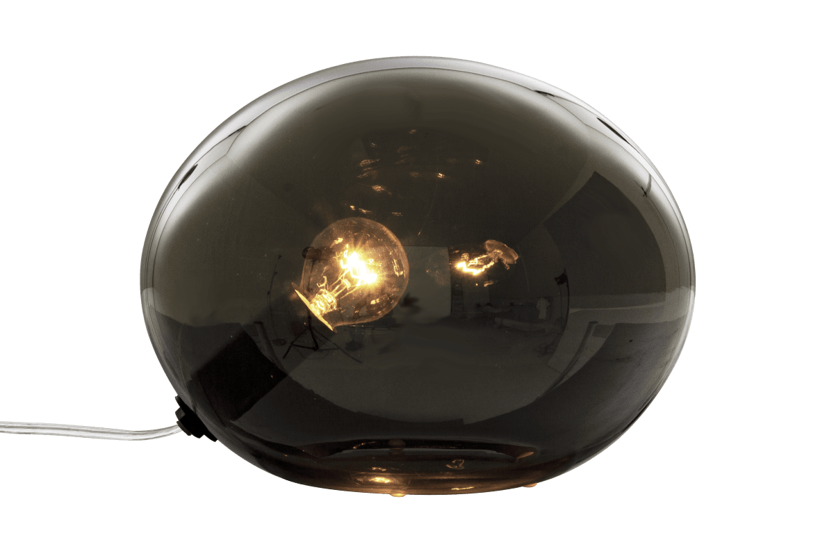 Globus 18cm Røgfarvet bordlampe Fra Aneta Lighting - 