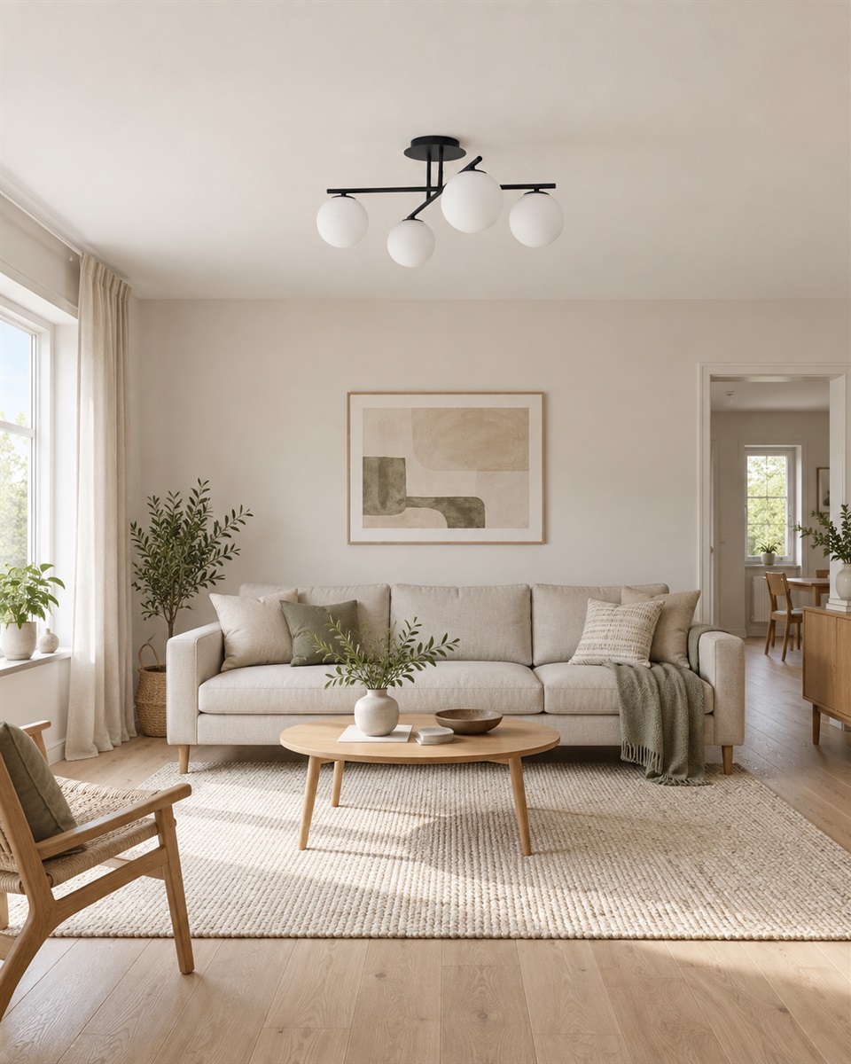 Globi 4 Ø65 Sort og hvid plafond Fra Nordic Lighting - Globi passer lige s&aring; godt i moderne hjem som i mere klassiske milj&oslash;er.