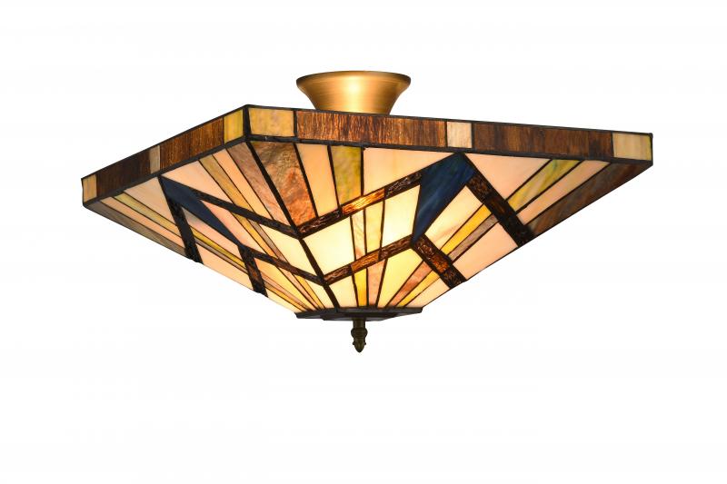 Square 40cm Flerfarvet Fra Norrsken Design - Udgangsmaterialet i produktionsprocessen er specialfarvet glas, der er sk&aring;ret og poleret, s&aring; det passer til emnet.