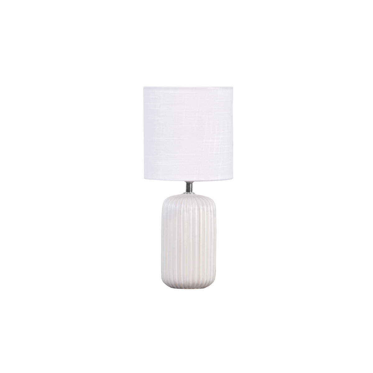 Palizzo 33cm Hvid bordlampe Fra Nordic Lighting - Leveres med 1,8 m hvid plastledning med afbryder og stik.