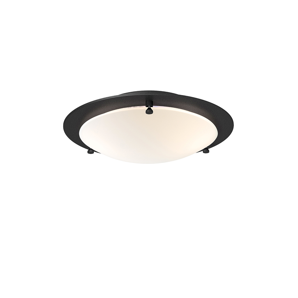 Cirklo Ø30 Sort tekstur plafond Fra Belid - Cirklo er en diskret og stilfuld loftlampe, der passer ind i de fleste hjem og indretningsstile.