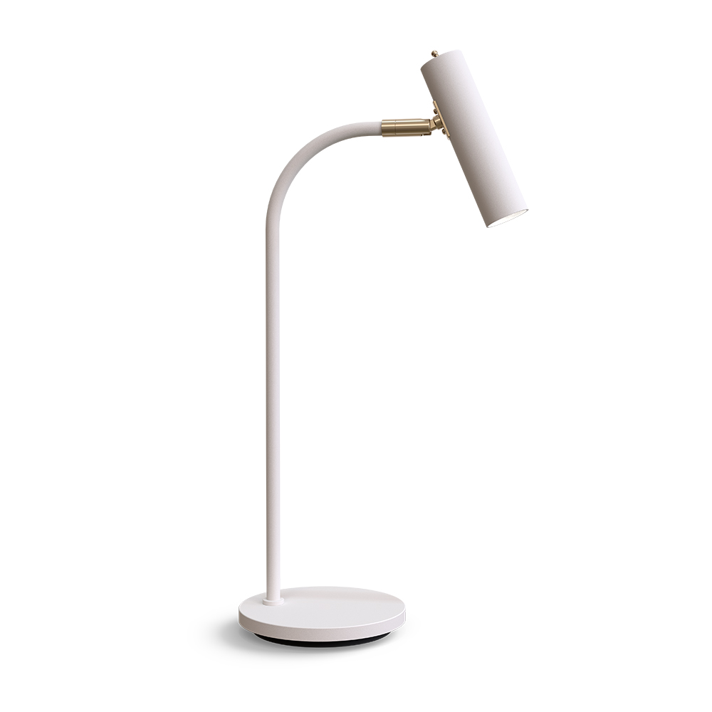 Slender 53cm Hvid struktur skrivebordslampe Fra Belid - Slender er en elegant bordlampe b&aring;de i farver og detaljer.