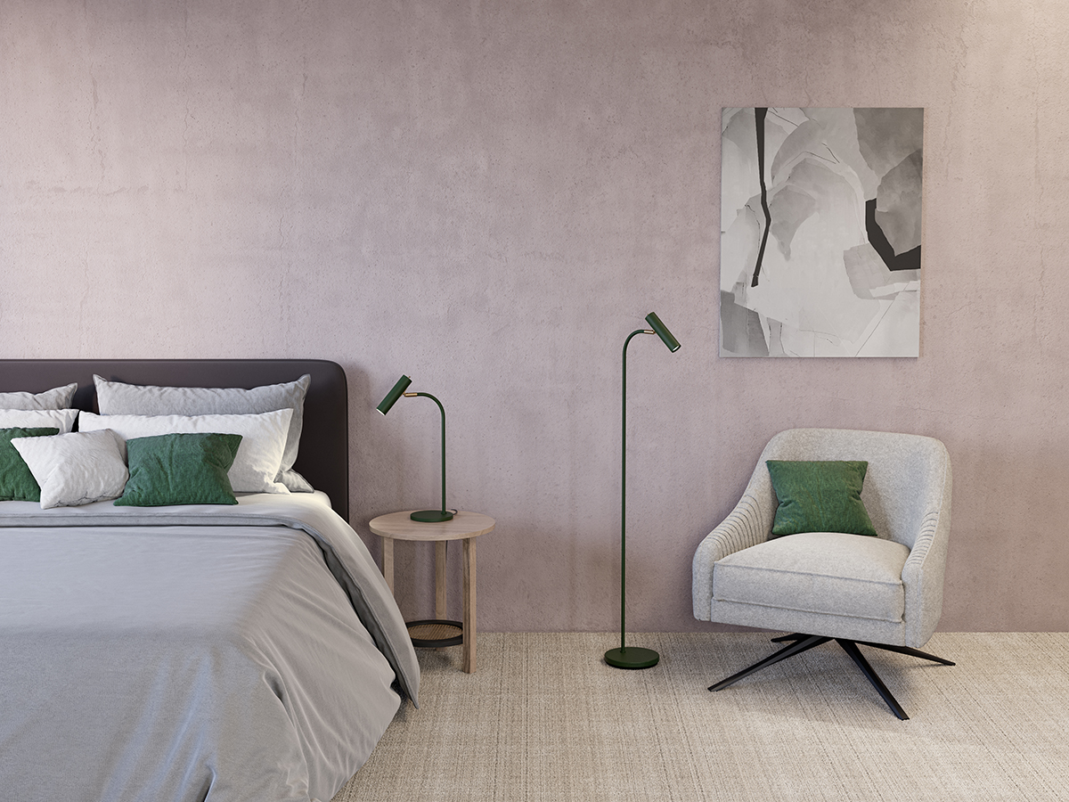 Slender 53cm Grøn skrivebordslampe Fra Belid - Slender er en elegant bordlampe med et stilfuldt design og fine detaljer.