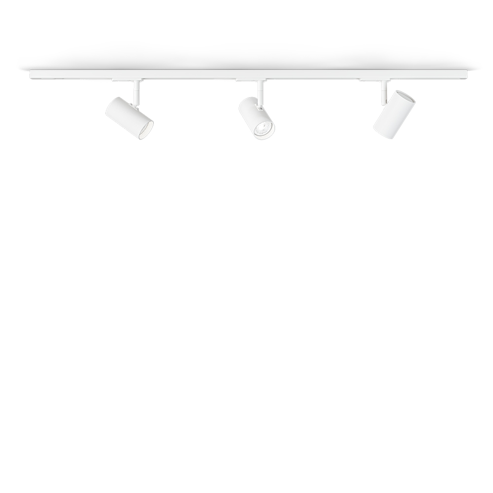 Tyson Sæt Hvid struktur Fra Belid - Dette produkt passer perfekt ind i ethvert hjem med sit stilfulde design og er udstyret med GU10 fatninger, 3x10W str&oslash;m og en d&aelig;mpbar funktion.