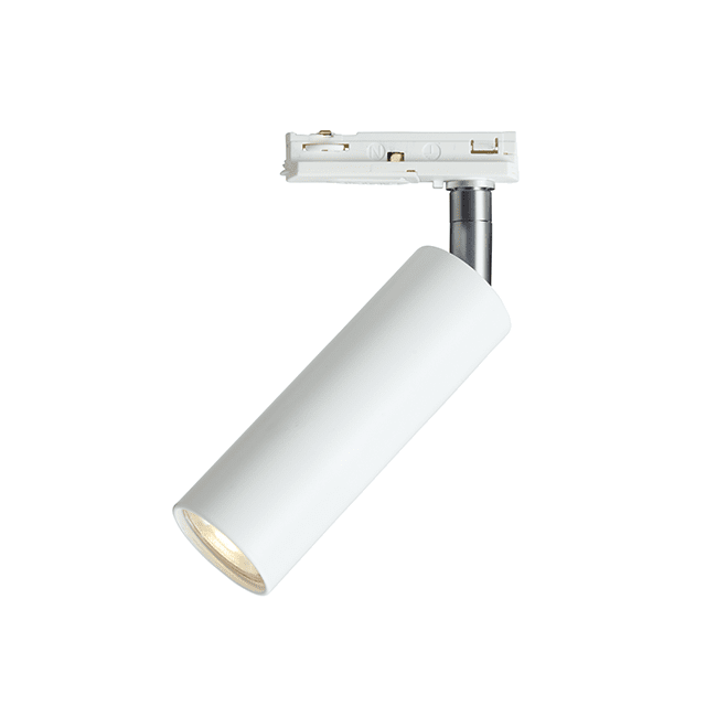 Cato spotlight Mat hvid Fra Belid - Cato Slim-serien omfatter gulvlamper, væglamper, spotlysskinner, runde loftsspots og simple spots til Global 1-faset skinne.