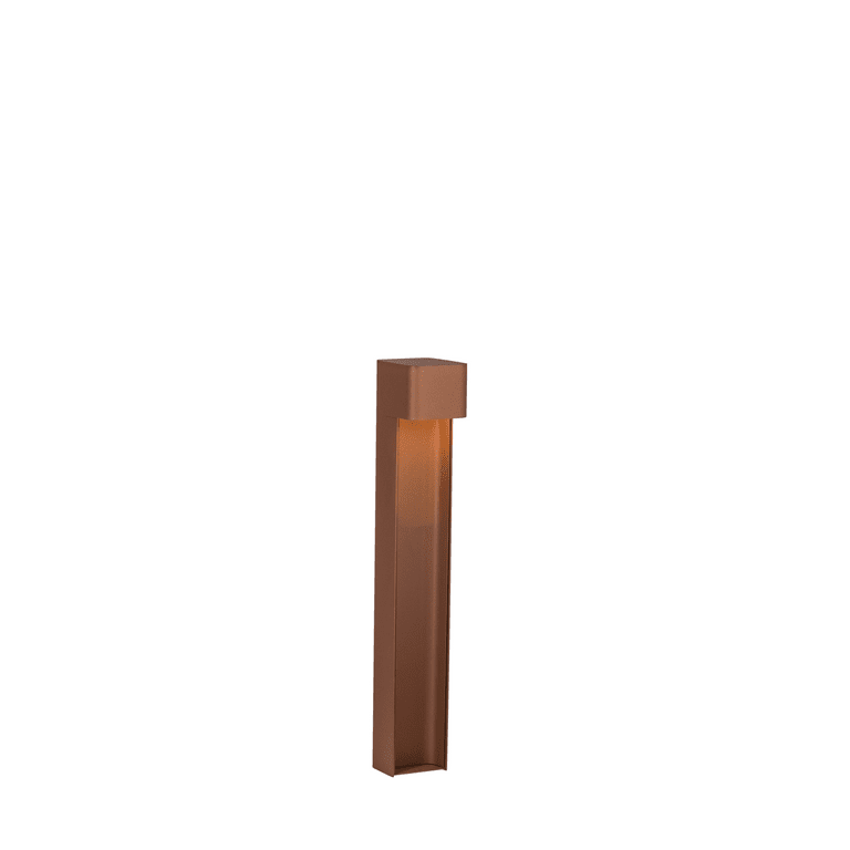 Taurus 80cm Rust struktur pullerter Fra Belid - Giver et smukt lys i din have eller indkørsel.