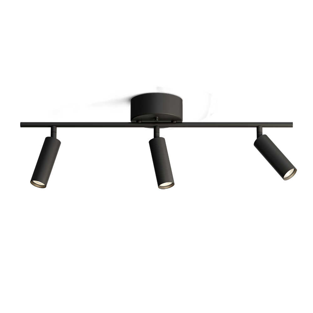 Pipeline 3 Mat sort spotlight Fra Herstal - Lyssystemet er dæmpbart, hvilket giver dig kontrol over atmosfæren, uanset om du skaber et hyggeligt og afslappet miljø; eller en lys, energigivende arbejdsplads.