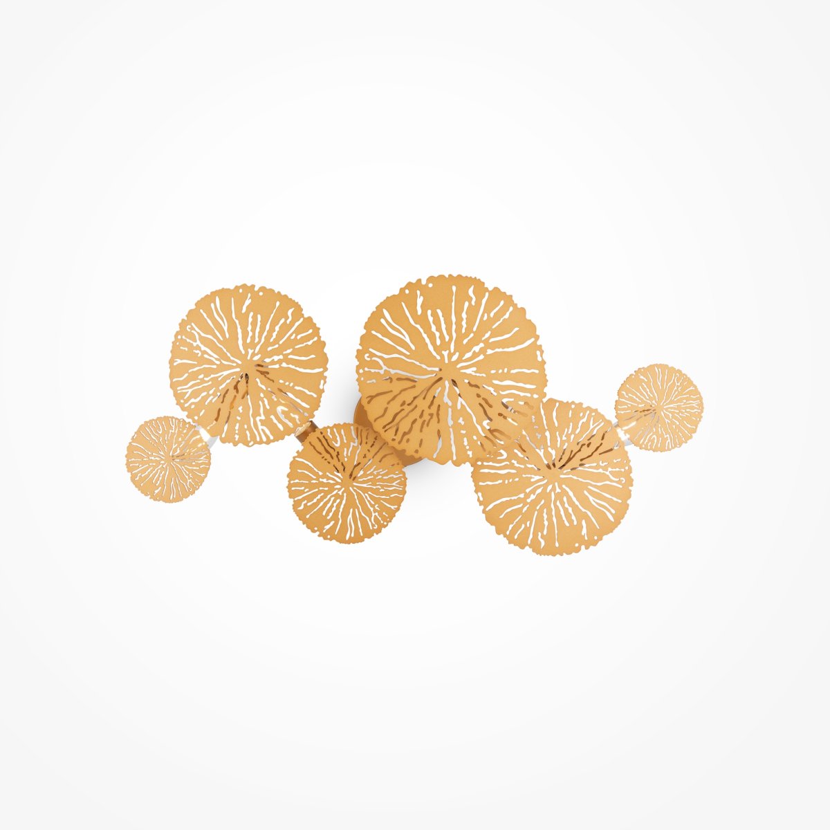 Lovetann 77cm Guld væglampe Fra Maytoni - Lovetann er et visuelt højdepunkt, der transformerer interiøret med sit blomstermønster og lysmønster.