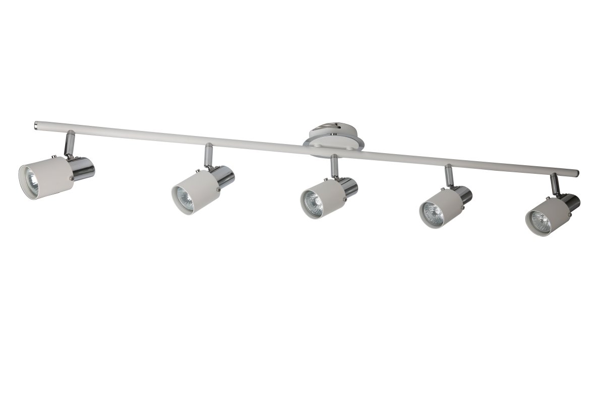 Cleo 5 Hvid spotlight Fra Lampan - Den passer perfekt i både moderne og klassisk indretning og fungerer lige godt i stuen, køkkenet eller gangen.