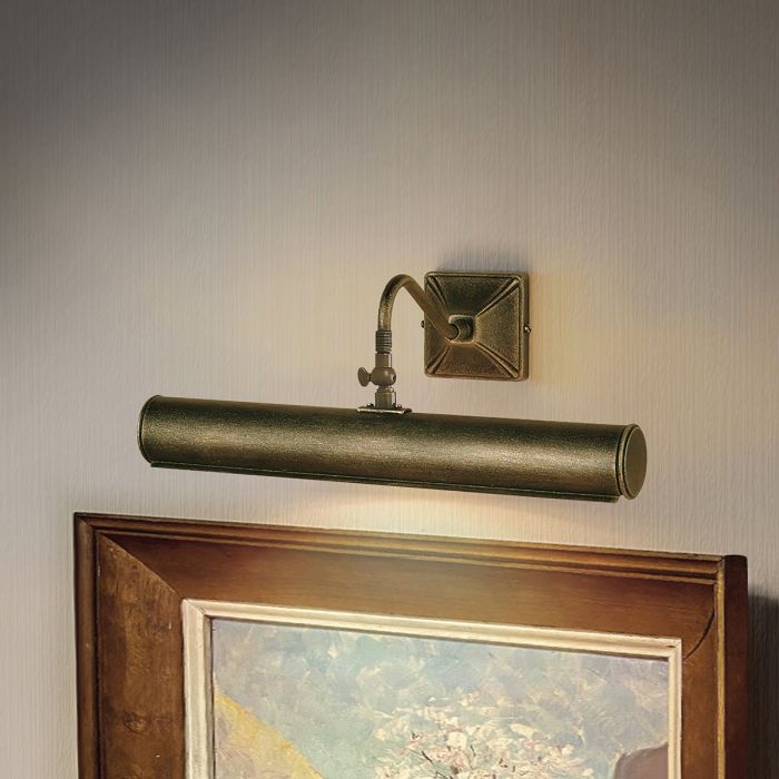 Picture 36cm Sort/guld Fra Elstead Lighting - En enkel serie stilfulde og elegante billedlys i sort guldfinish.