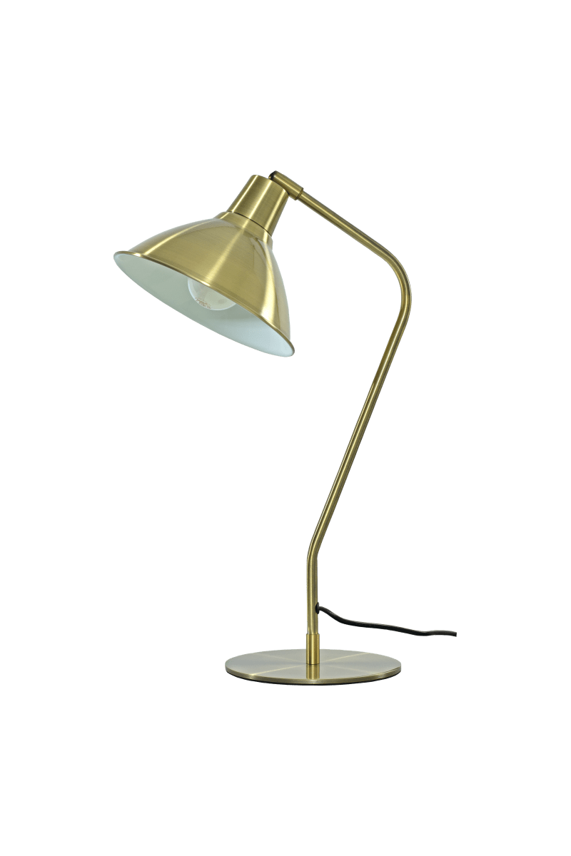 Ostri 50cm Antik messing skrivebordslampe Fra Aneta Lighting - Ostri bordlampen har et klassisk og tidl&oslash;st design lavet af metal i en antik messingfinish.