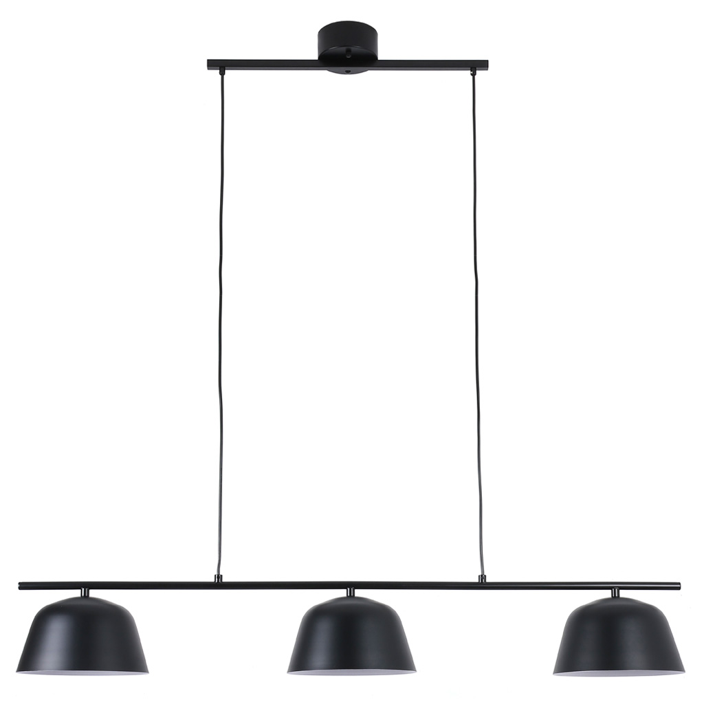 Pop 125cm Sort loftslampe Fra Nordic Lighting - Pop er en stilfuld loftslampe i metal med en sort finish, der giver et roligt og moderne indtryk.