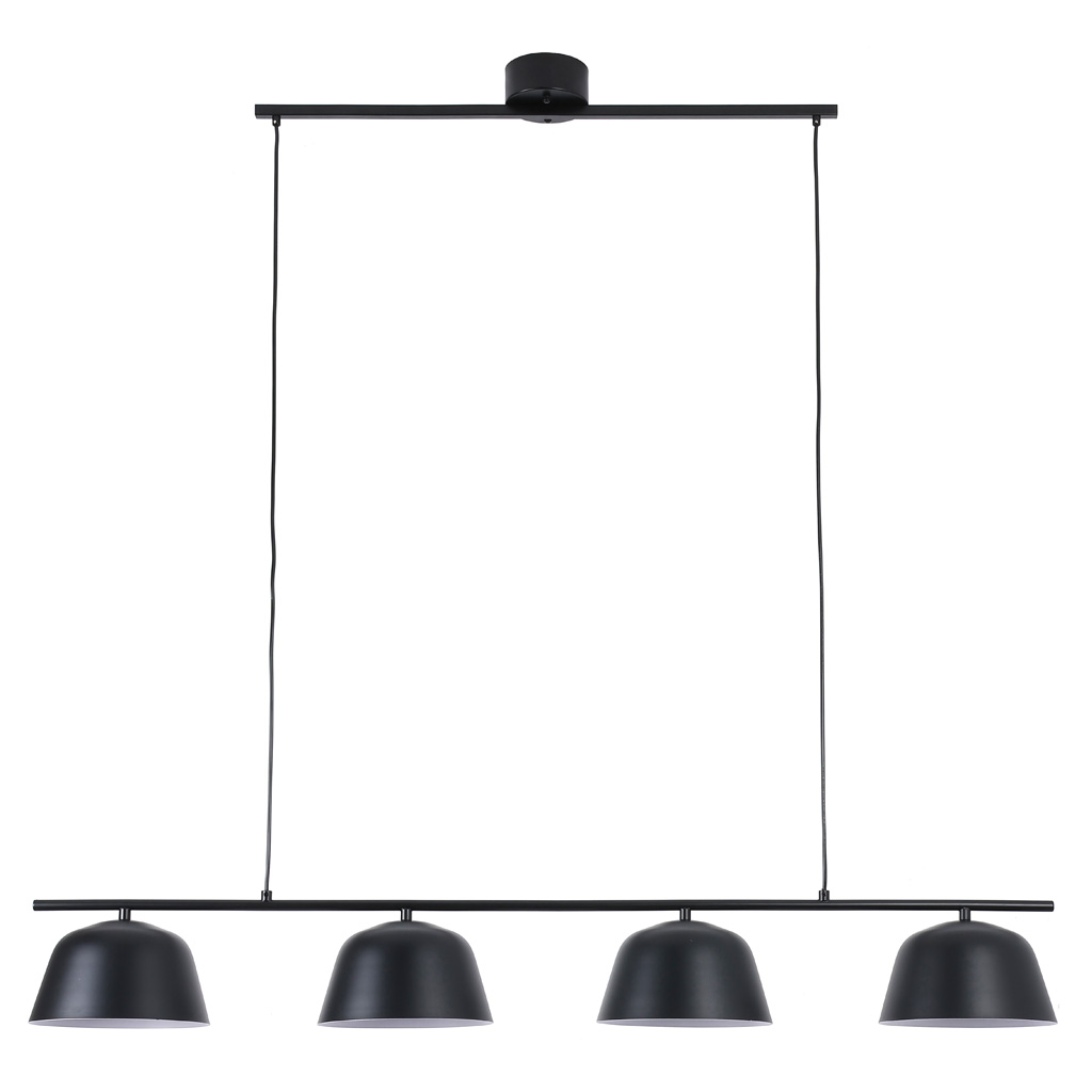 Pop 142cm Sort loftslampe Fra Nordic Lighting - Pop er en stilfuld loftslampe i metal med en sort finish, der giver et roligt og moderne indtryk.