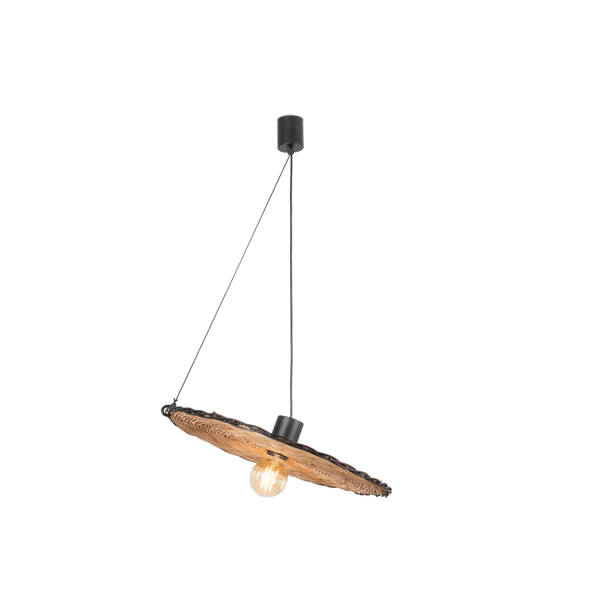 Costas Ø60 Natur loftslampe Fra Faro Barcelona - Perfekt til b&aring;de private og kommercielle rum, s&aring;som restauranter og hoteller, giver Costas et varmt og naturligt udtryk til alt interi&oslash;r.