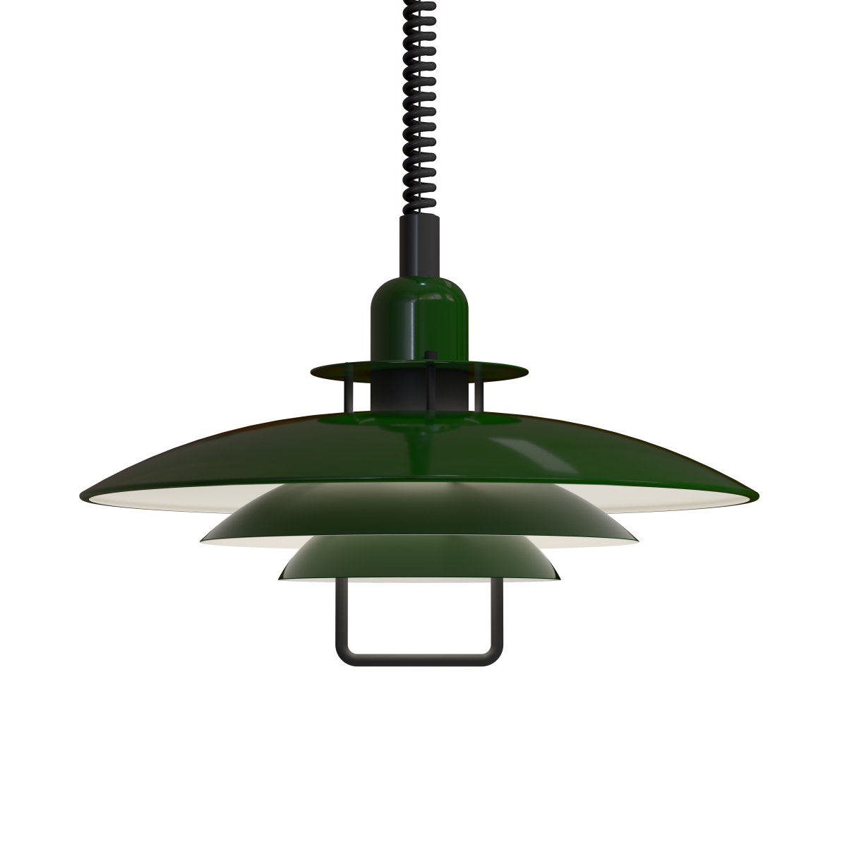 Primus II Ø43 Grøn/sort loftslampe Fra Belid - Primus er en popul&aelig;r pendel med et nutidigt design, der er blevet tilpasset trends gennem &aring;rene.