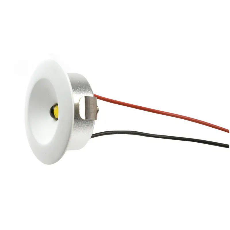 Q-32 Mini Downllight 3000K Hvid Fra Designlight - Mindre downlight p&aring; 1,2 W og en diameter p&aring; 32,5 mm, lavt energiforbrug og lang levetid.