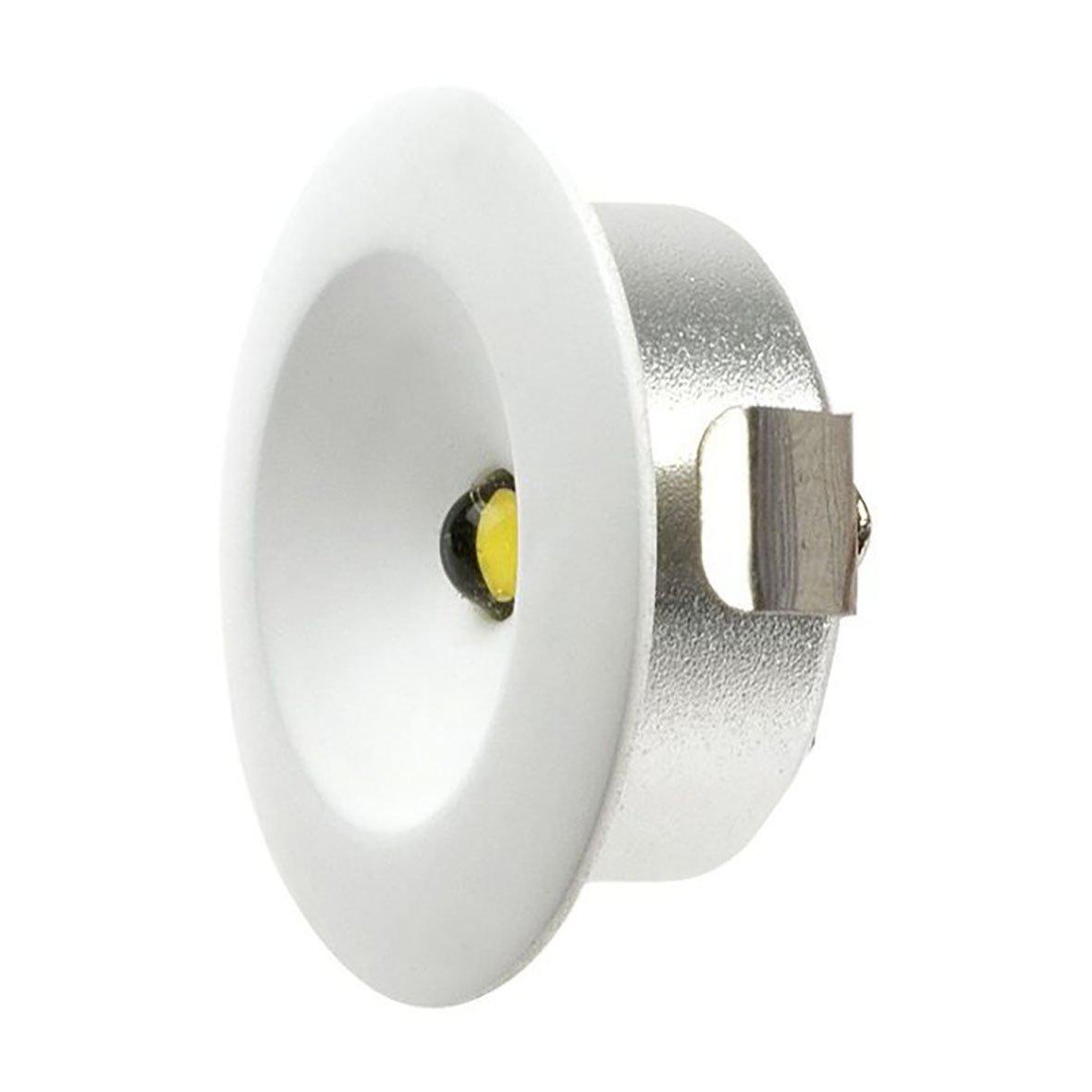 Q-33 Mini Downlight 2700K Hvid Fra Designlight - Mindre downlight p&aring; 1,2 W og en diameter p&aring; 32,5 mm, lavt energiforbrug og lang levetid.