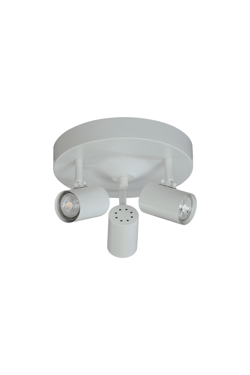 Hugin 3 Hvid spotlight Fra Aneta Lighting - Kan med fordel kombineres med vores andre lamper fra Hugin-familien.