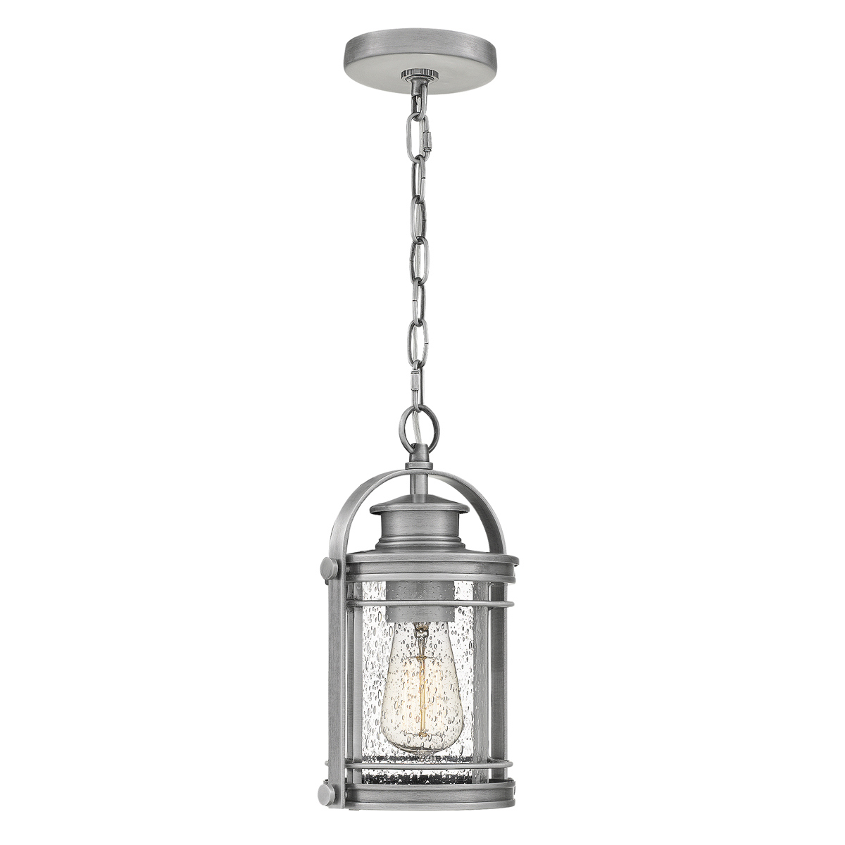 Booker 28cm Aluminium Fra Elstead Lighting - Booker &auml;r en stilfull och robust takpendel med en design inspirerad av klassiska marina lanternor.