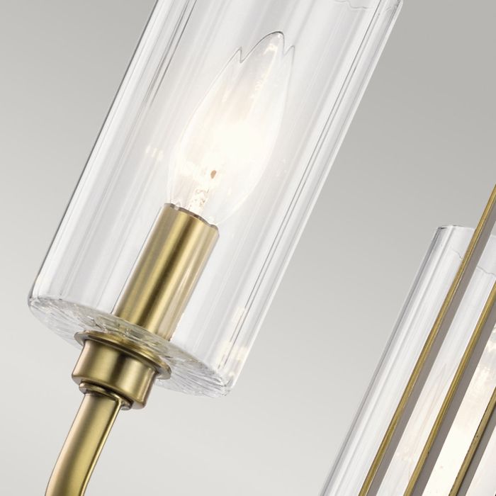 Kimrose Ø45 Børstet messing loftslampe Fra Elstead Lighting - Kimrose-kollektionen er et mesterværk, inspireret af de dekorative detaljer i Madison Belmont Building i New York City.