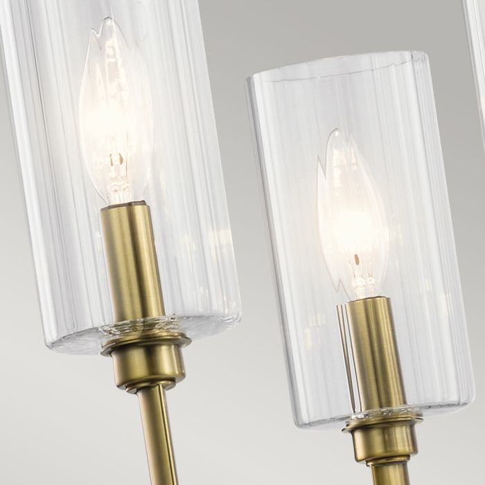 Kimrose Ø68 Børstet messing loftslampe Fra Elstead Lighting - Kimrose-kollektionen er et mesterværk, inspireret af de dekorative detaljer i Madison Belmont Building i New York City.