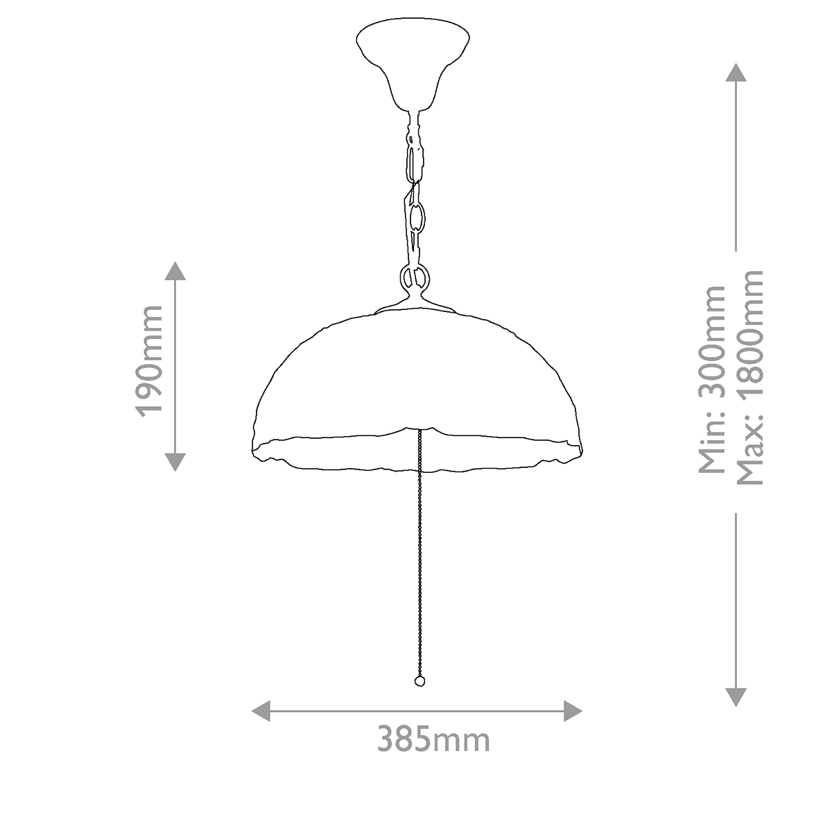 Larissa Ø38 Flerfarvet Fra Elstead Lighting - Larissa er en dekorativ loftspendel i klassisk Tiffany-stil, fremstillet af st&aring;l med en smuk vintage bronzefinish.