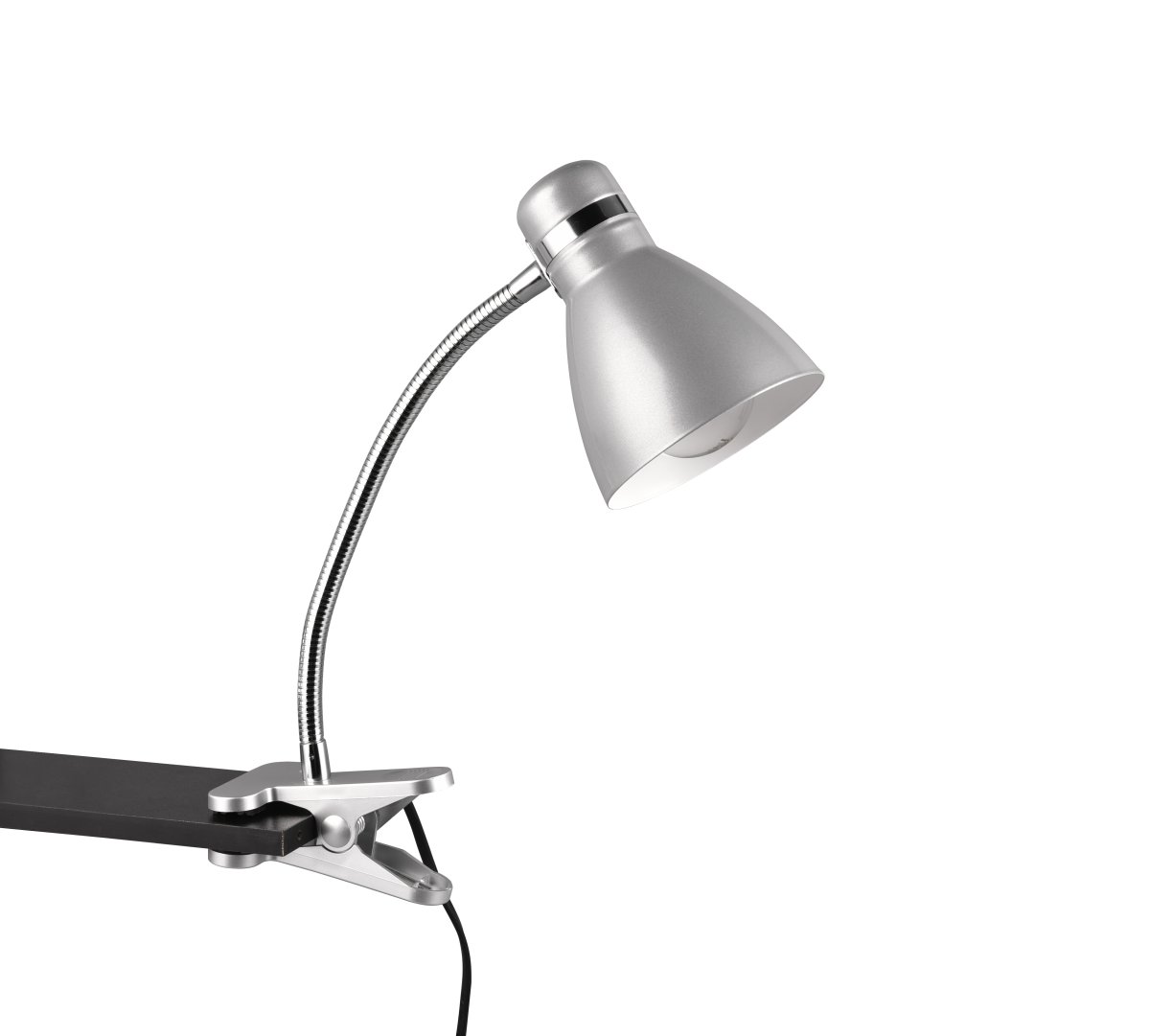 Harvey Grå klemmelampe Fra Trio Lighting - Armaturet i titanium farve kan nemt kombineres med forskellige interiør- og farvekoncepter og passer godt ind i dit interiør.