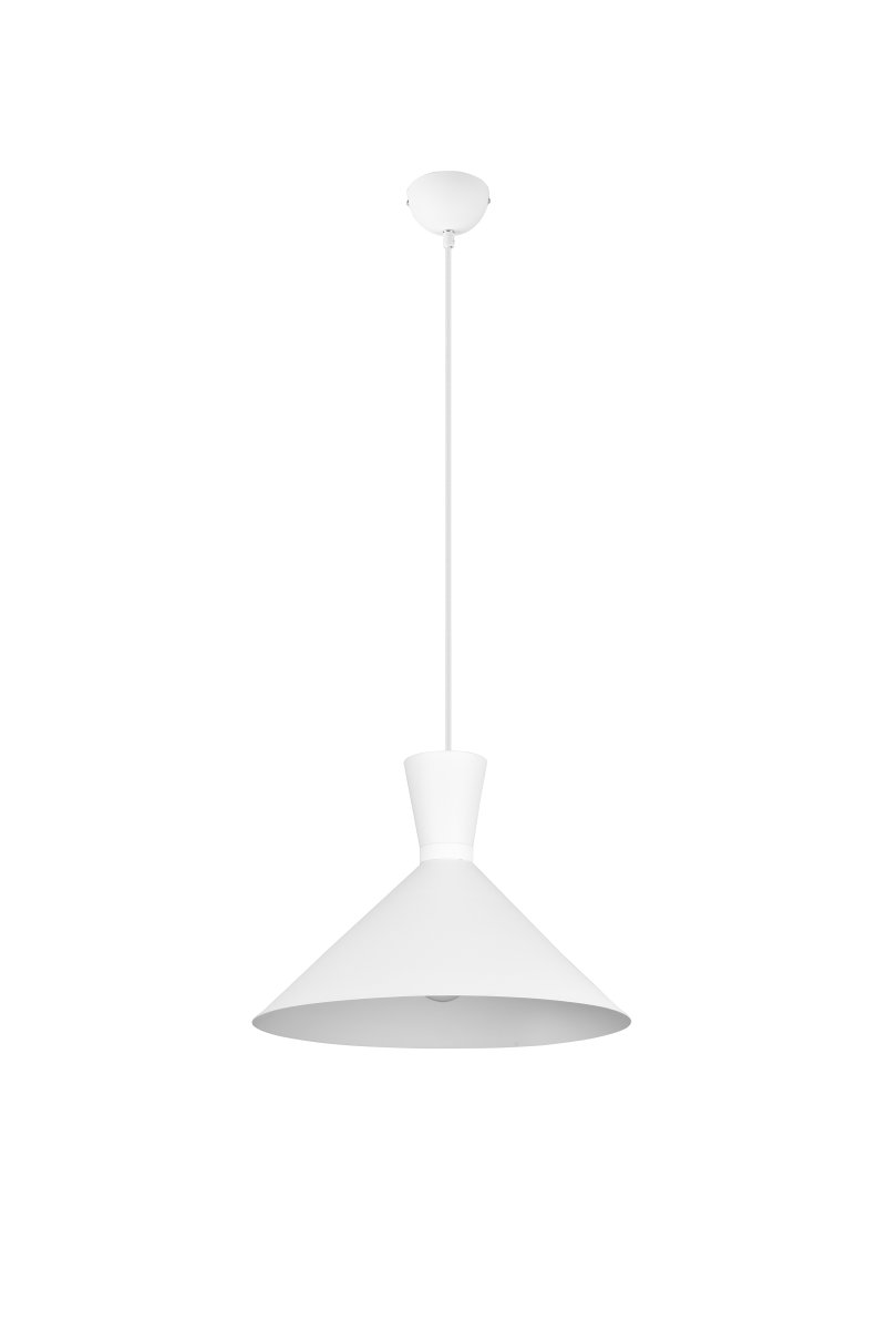 Enzo Ø35 Hvid loftslampe Fra Trio Lighting - Designet i mat hvidt metal, Enzo komplementerer elegant moderne farvekoncepter og bliver en sofistikeret tilføjelse til dit interiør.