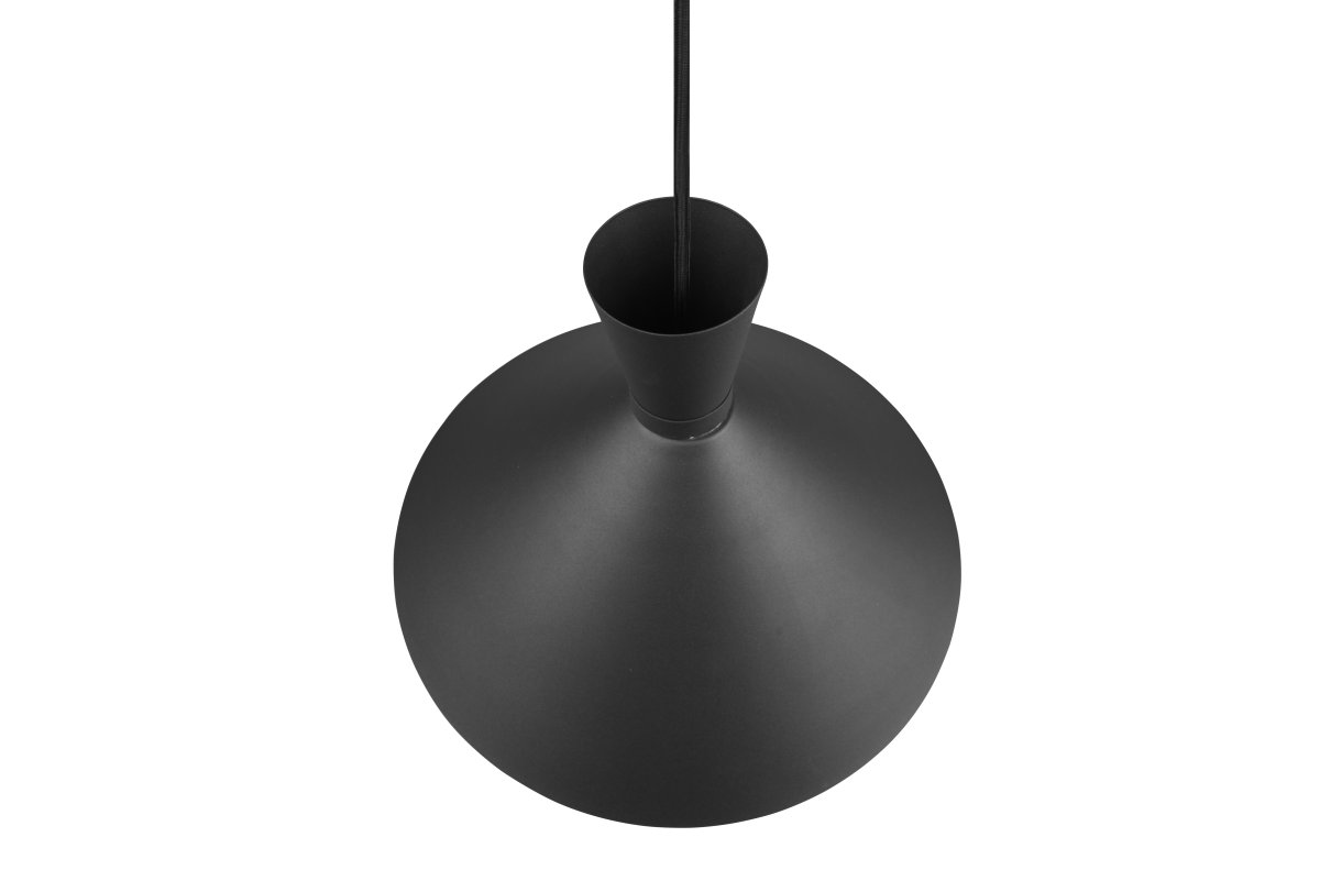 Enzo Ø35 Sort loftslampe Fra Trio Lighting - Designet i mat sort metal, Enzo komplementerer elegant moderne farvekoncepter og bliver en sofistikeret tilføjelse til dit interiør.