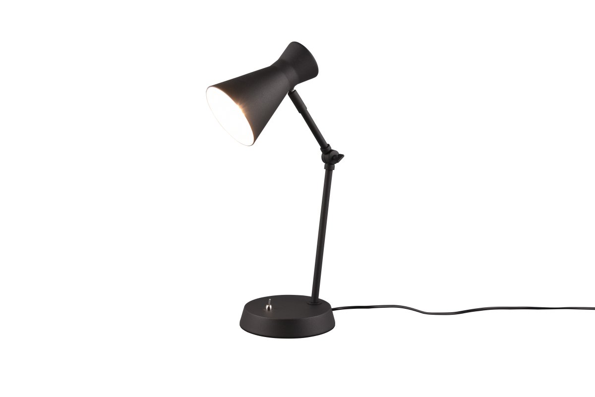 Enzo 50cm Sort skrivebordslampe Fra Trio Lighting - 