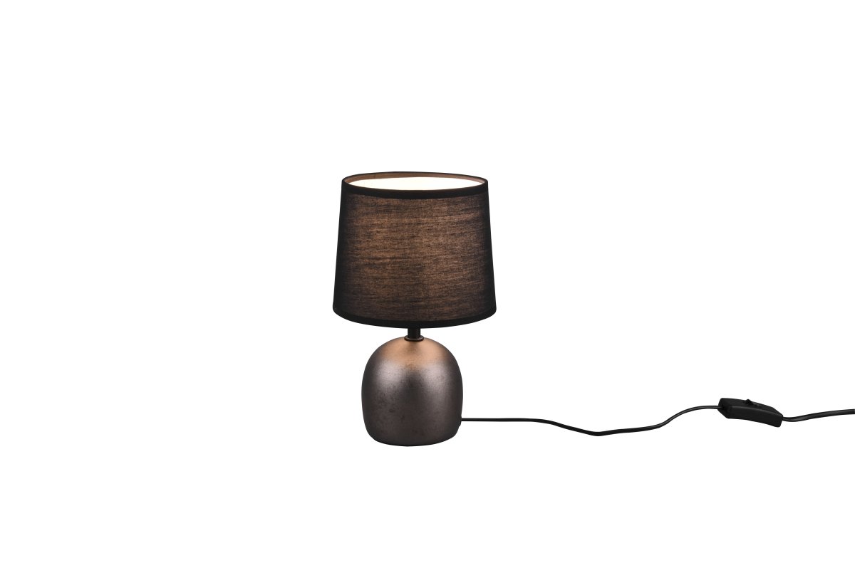 Malu 26cm Antik nikkel bordlampe Fra Trio Lighting - 