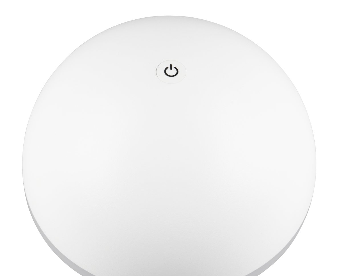 Fungo 30cm Hvid bærbar Fra Trio Lighting - Den bærbare Fungo bordlampe kombinerer moderne design med innovative funktioner, hvilket gør den til en favorit blandt genopladelige lamper.