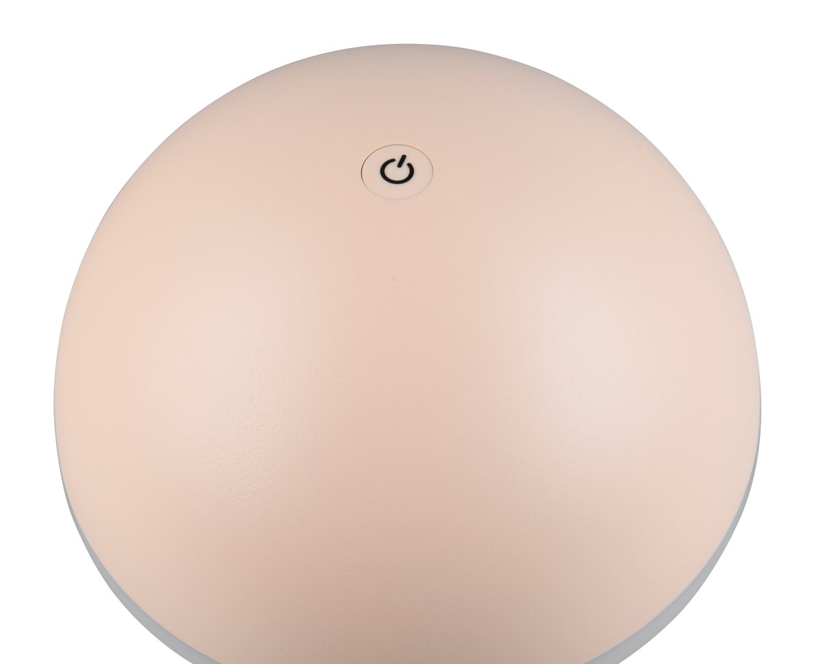 Fungo 30cm Sand bærbar Fra Trio Lighting - Den bærbare Fungo bordlampe kombinerer moderne design med innovative funktioner, hvilket gør den til en favorit blandt genopladelige lamper.