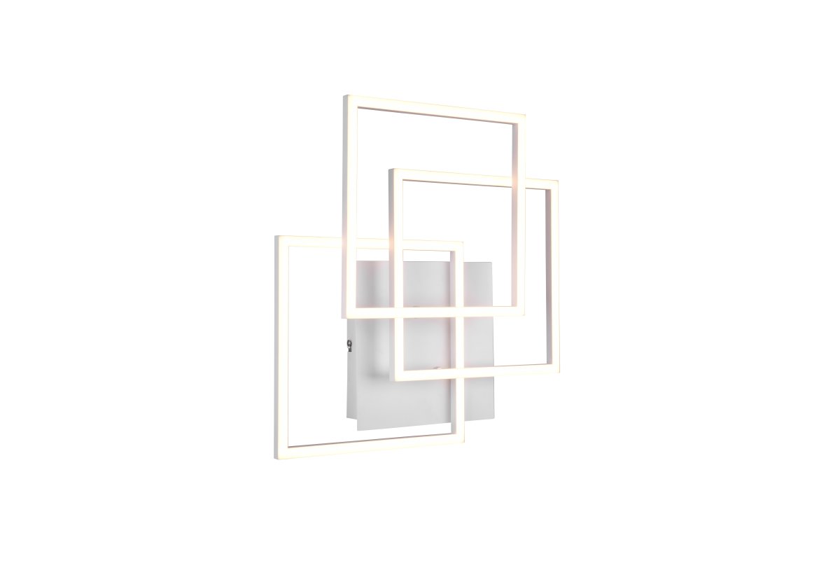Mobile 42cm Hvid plafond Fra Trio Lighting - Det minimalistiske design i mat hvid gør denne lampe til et alsidigt indretningselement, der smelter ind i mange forskellige stilarter, samtidig med at den tilbyder moderne elegance og funktion.