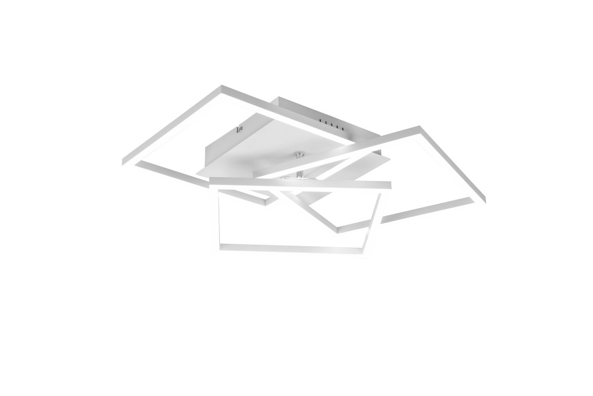 Mobile 42cm Hvid plafond Fra Trio Lighting - Det minimalistiske design i mat hvid gør denne lampe til et alsidigt indretningselement, der smelter ind i mange forskellige stilarter, samtidig med at den tilbyder moderne elegance og funktion.