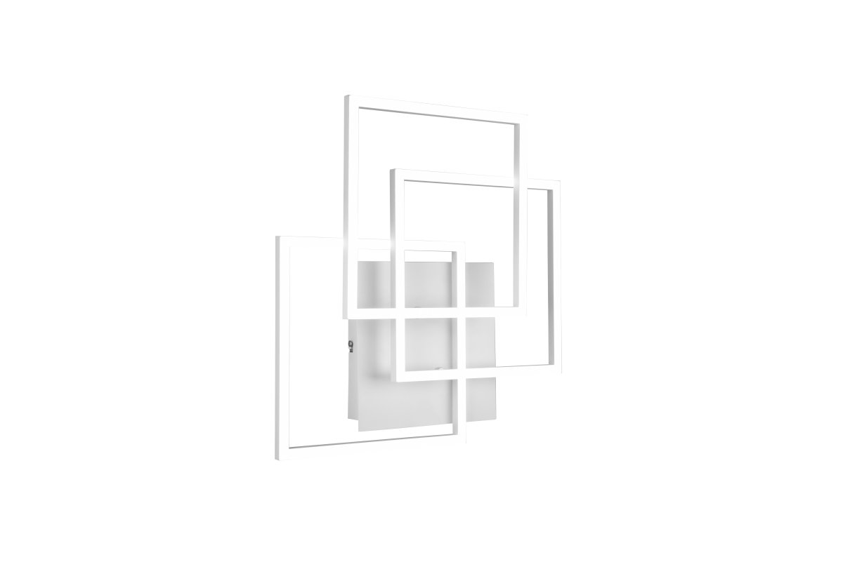 Mobile 42cm Hvid plafond Fra Trio Lighting - Det minimalistiske design i mat hvid gør denne lampe til et alsidigt indretningselement, der smelter ind i mange forskellige stilarter, samtidig med at den tilbyder moderne elegance og funktion.