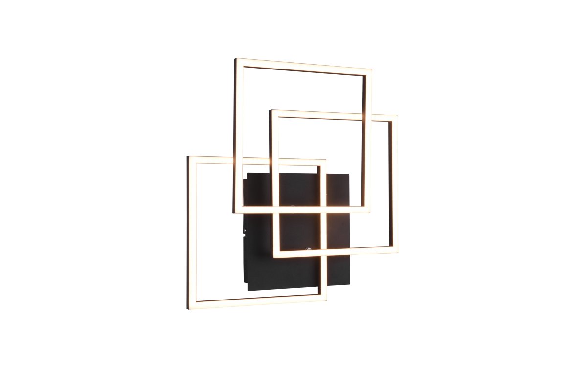 Mobile 42cm Sort plafond Fra Trio Lighting - Det minimalistiske design i mat sort gør denne lampe til et alsidigt interiørelement, der smelter ind i mange forskellige stilarter, samtidig med at den tilbyder moderne elegance og funktion.