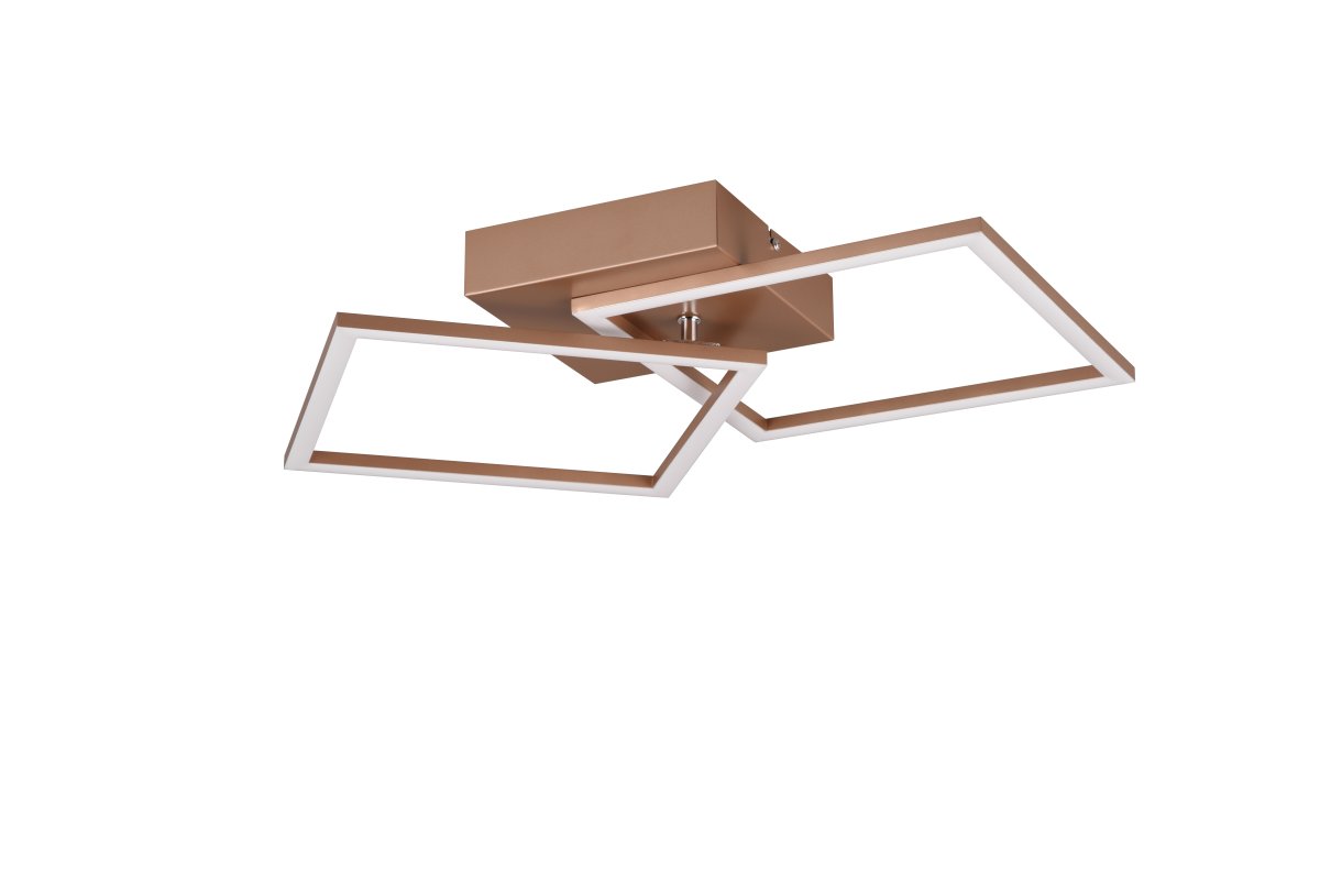 Trail 60cm Brun plafond Fra Trio Lighting - Loft- og v&aelig;glampen Trail er et stilfuldt blikfang, der imponerer med sit geometriske og drejelige design.