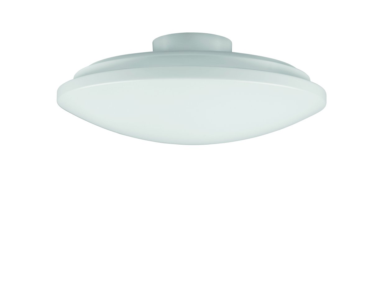 Prodo Ø50 Hvid plafond Fra Trio Lighting - 50 cm passer den perfekt ind i b&aring;de stue og sovev&aelig;relse.