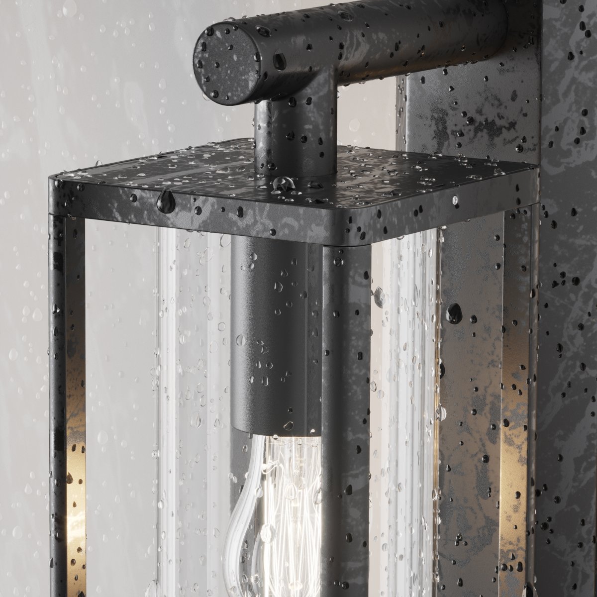 Cell Grafit udendørslampe Fra Maytoni - Med sit åbne design og robuste metalramme spreder den et varmt og indbydende lys, der er perfekt til både indendørs og udendørs miljøer.