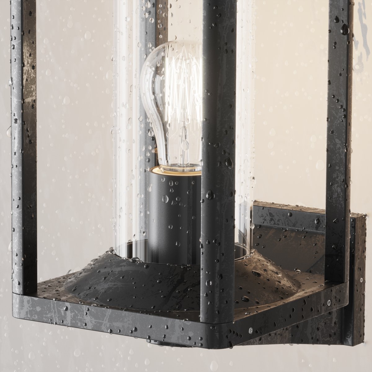 Cell Grafit udendørslampe Fra Maytoni - Med sit åbne design og robuste metalramme spreder den et varmt og indbydende lys, der er perfekt til både indendørs og udendørs miljøer.