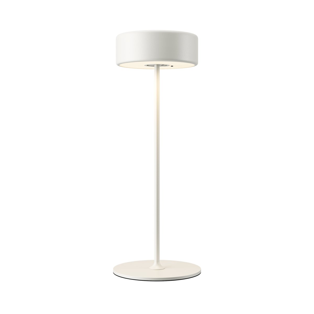 AI Collaboration 35cm Hvid bærbar Fra Maytoni - Lampen fås i tv&aring; udførelse: med en tynd metalstang på; en flad rund bund eller med en glasbund, der integrerer en vase.