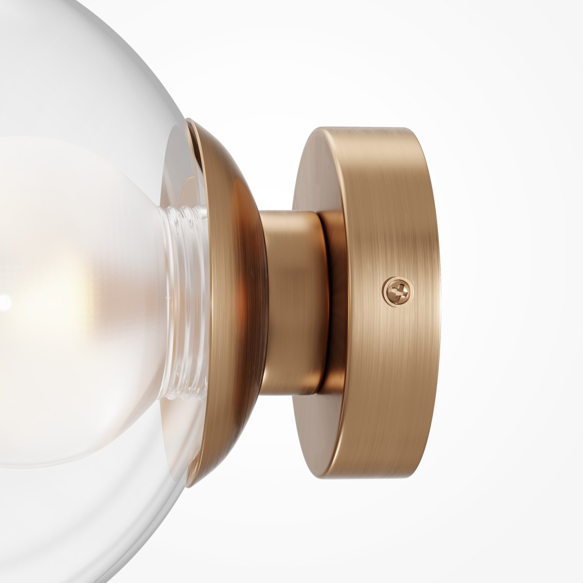 Basic form Ø20 Guld væglampe Fra Maytoni - Denne lampe passer perfekt ind i et soveværelse, entre eller badeværelse og er et fremragende supplement til en moderne og sofistikeret indretning.