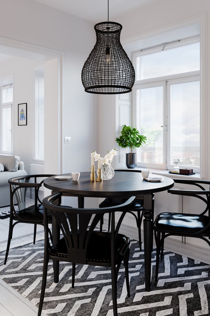 Seagrass Ø50 Sort loftslampe Fra By Rydéns - Er dit hjem i en naturlig stil, og du vil have en enkel, smuk lampe, der forstærker følelsen?