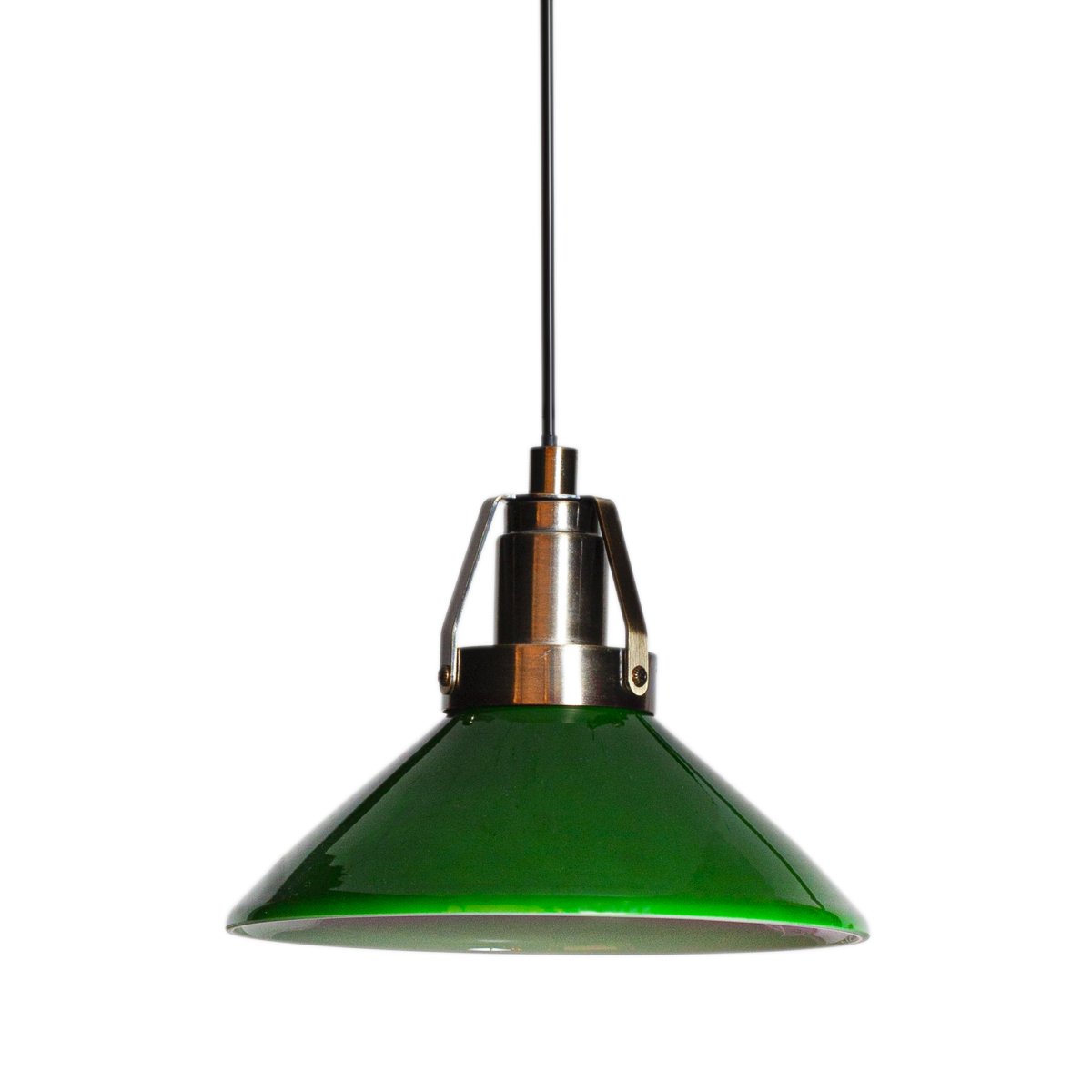 Skomagerlampe Ø15 Grøn vindueslampe Fra Cottex - Leveres med en 3,5 m sort ledning og stik.