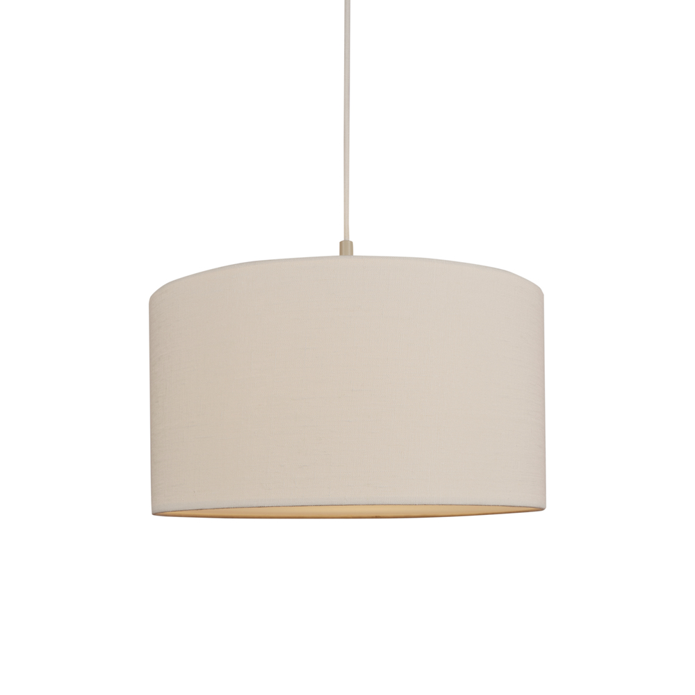 Soft Ø44 Hvid/sand loftslampe Fra Belid - Soft pendellampe er en stilfuld lampe med en blødt afrundet form, der skaber et varmt og behageligt lys.